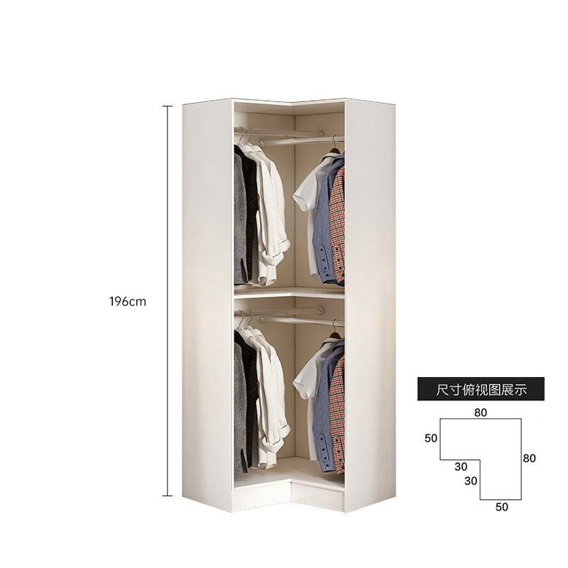 90Corner Wardrobe for Home Bedroom, Suitable for Various Sizes, Dressing Table Integrated, Trendy Simple European Style Large Wardrobe