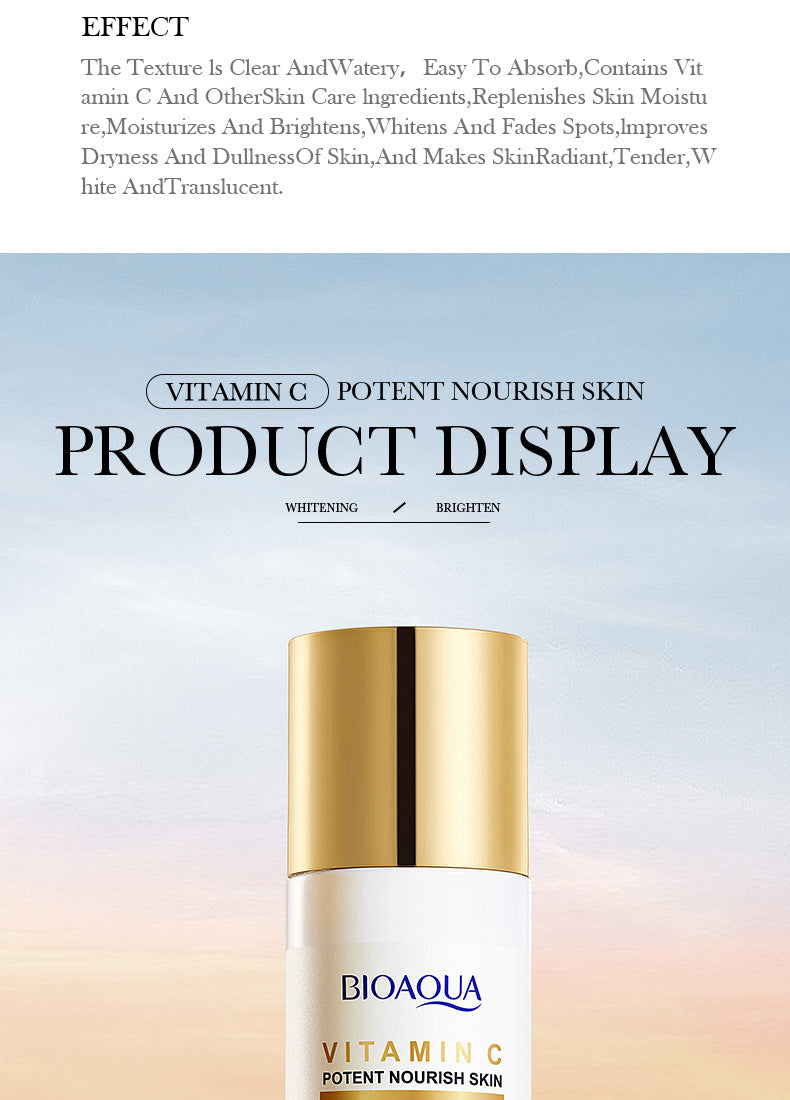 All English Vitamins C Whitening Skin Care Set BIOAOUA Cleansing and Moisturizing Five-Piece Set  Wholesale