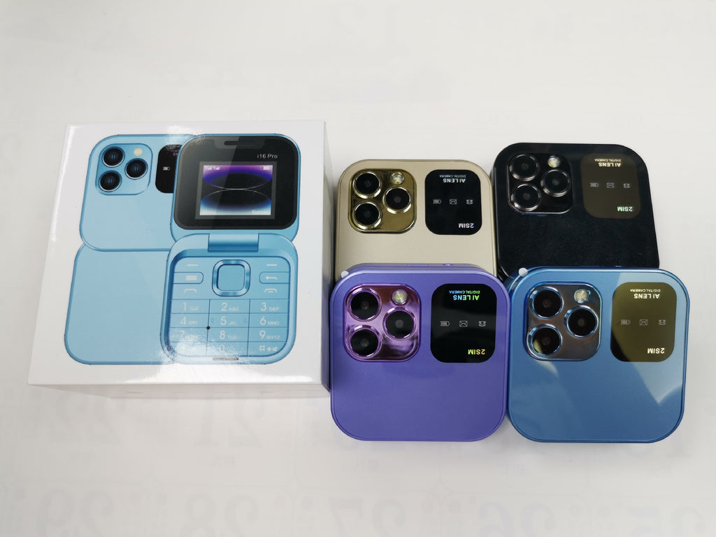 i16Pro Mobile Phone Foreign Language Folding Flip Button Phone Multi-Language