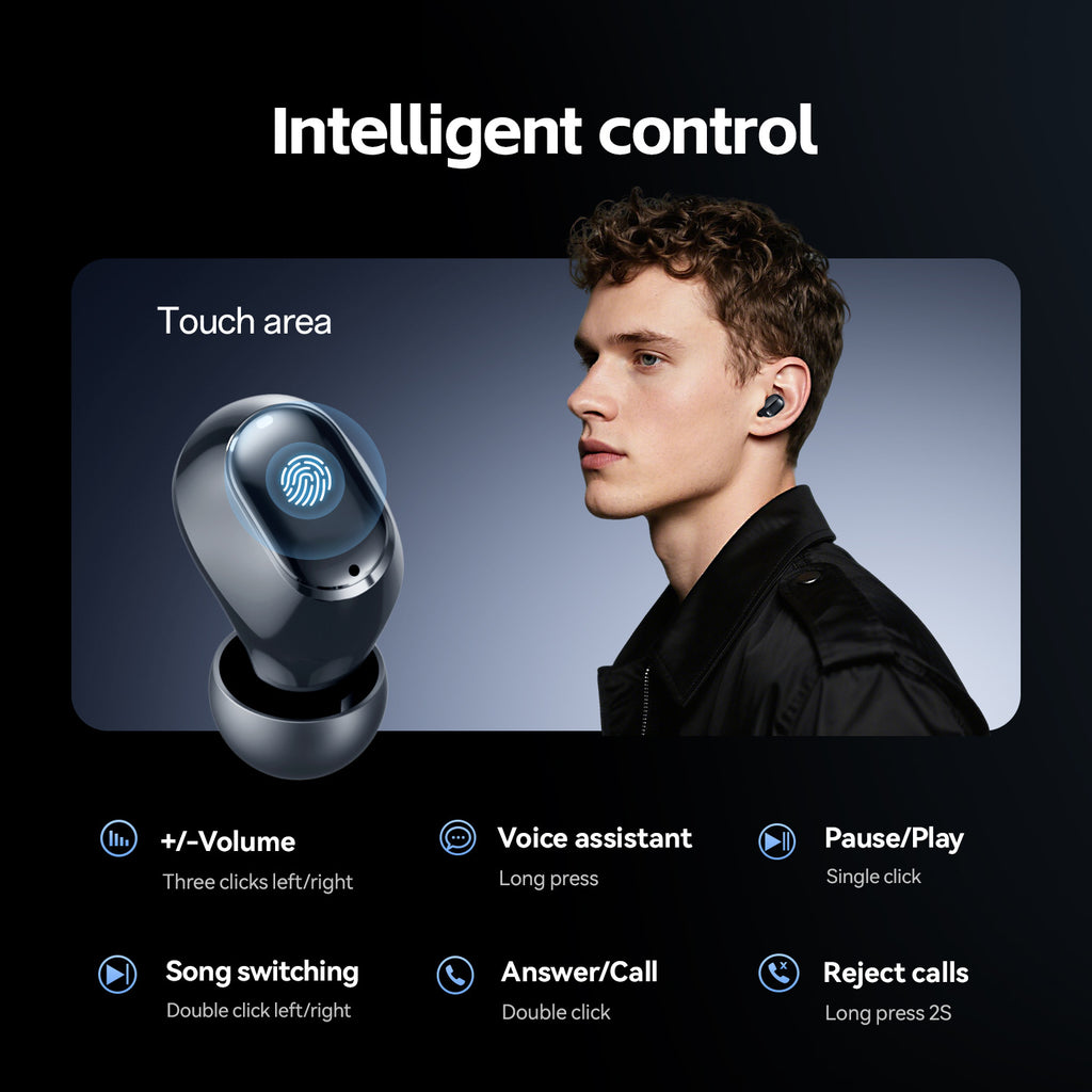 New M151Digital Display Headphones Ultra-Long Battery Life Mini In-Ear Comfortable Long-Wear Private Model Wireless Bluetooth Earphones