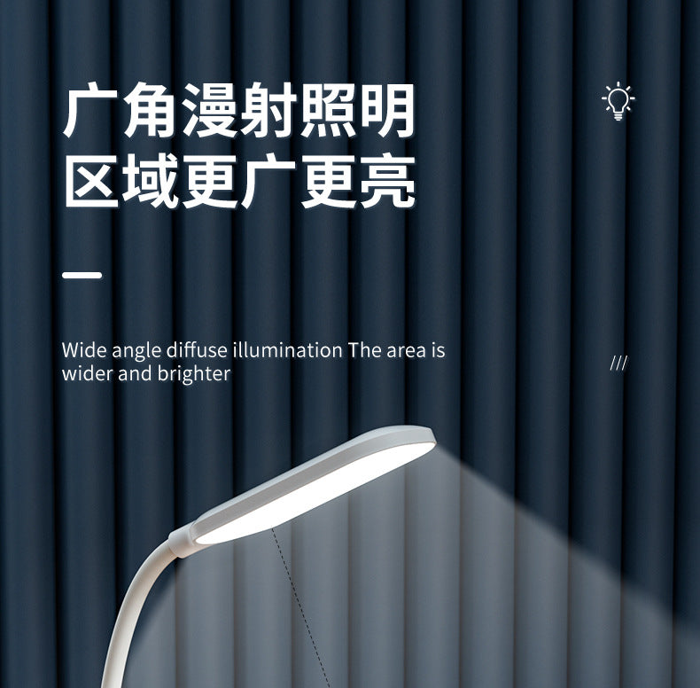 Multifunctional usb Rechargeable Desk Lamp Student Bedroom Bedside Eye Protection Folding Lamp Adjustable Smart Study Reading Desk Lamp