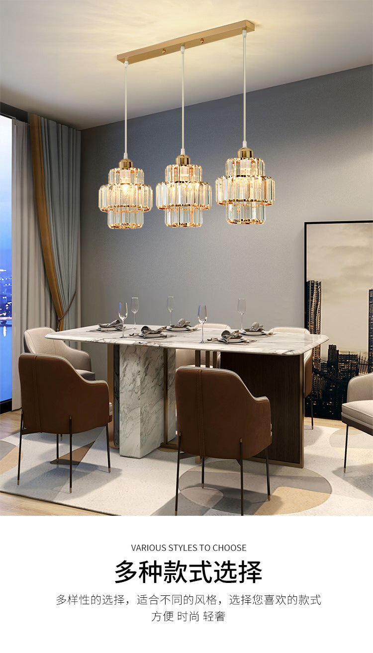 Restaurant Pendant Light Three-Head Modern Minimalist Bar Creative Dining Table Bedroom Unique Living Room Dining Room Grand Nordic Lighting