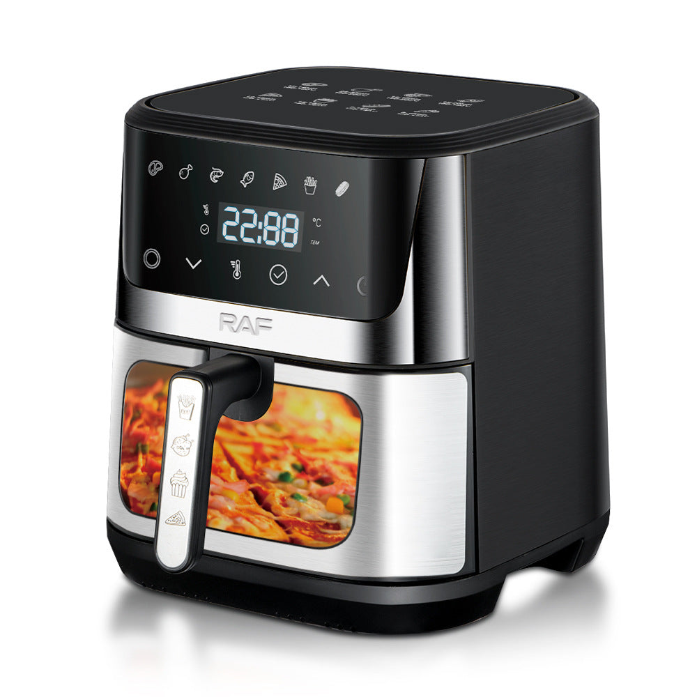 RAF European Standard Visible Air Fryer Household Multifunctional Electric Fryer8.5L Large Capacity Deep Fryer R5273