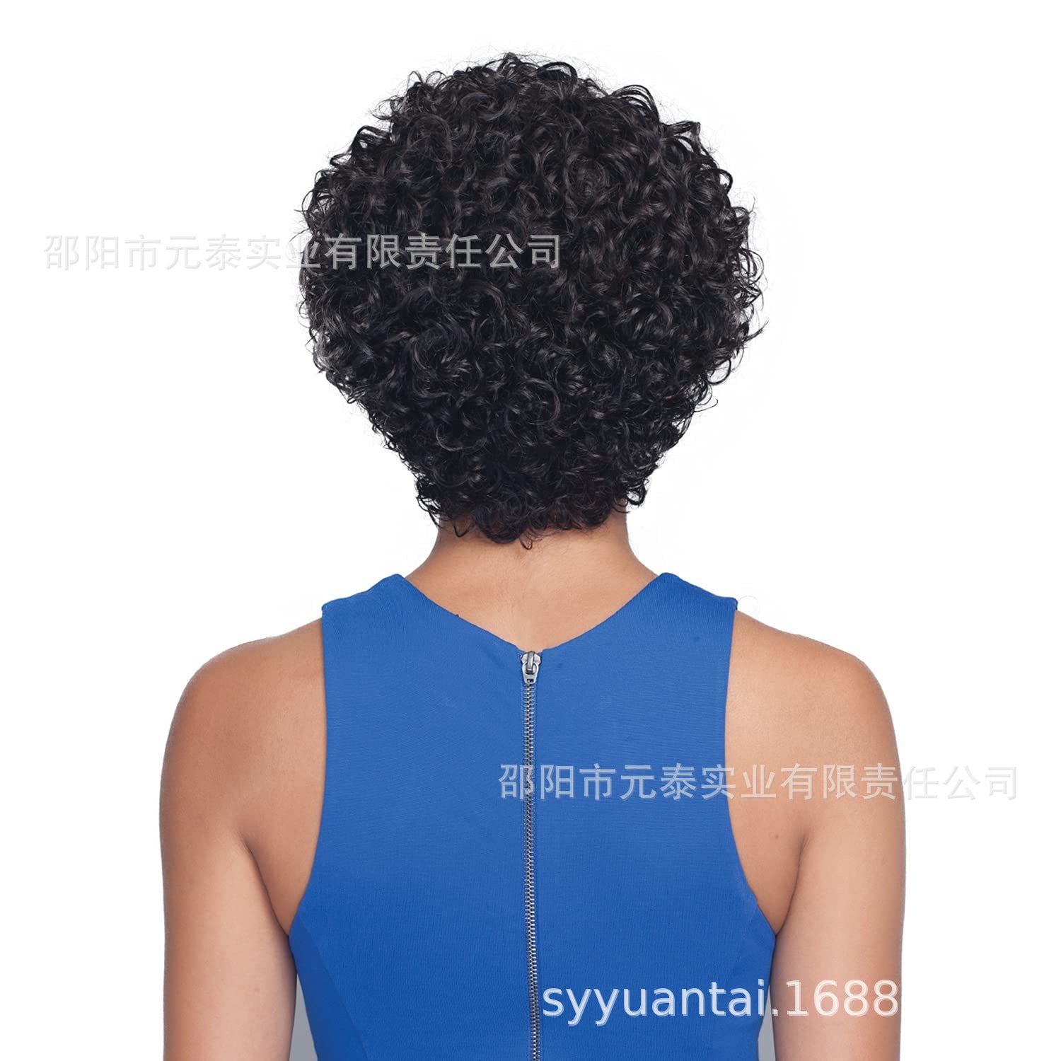 6 Inch Short Curly Wavy Human Hair Wigs Short Pixie Cut Wigs