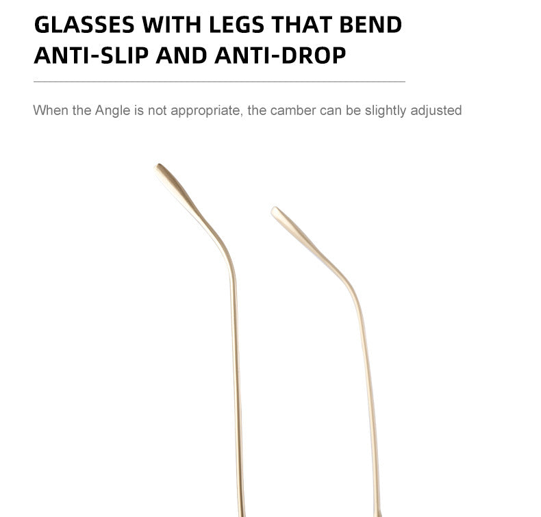 New Retro Oval Frame Glasses Metal Double Bridge Pilot Sunglasses Men's High-end Driving Sun Protection Sunglasses