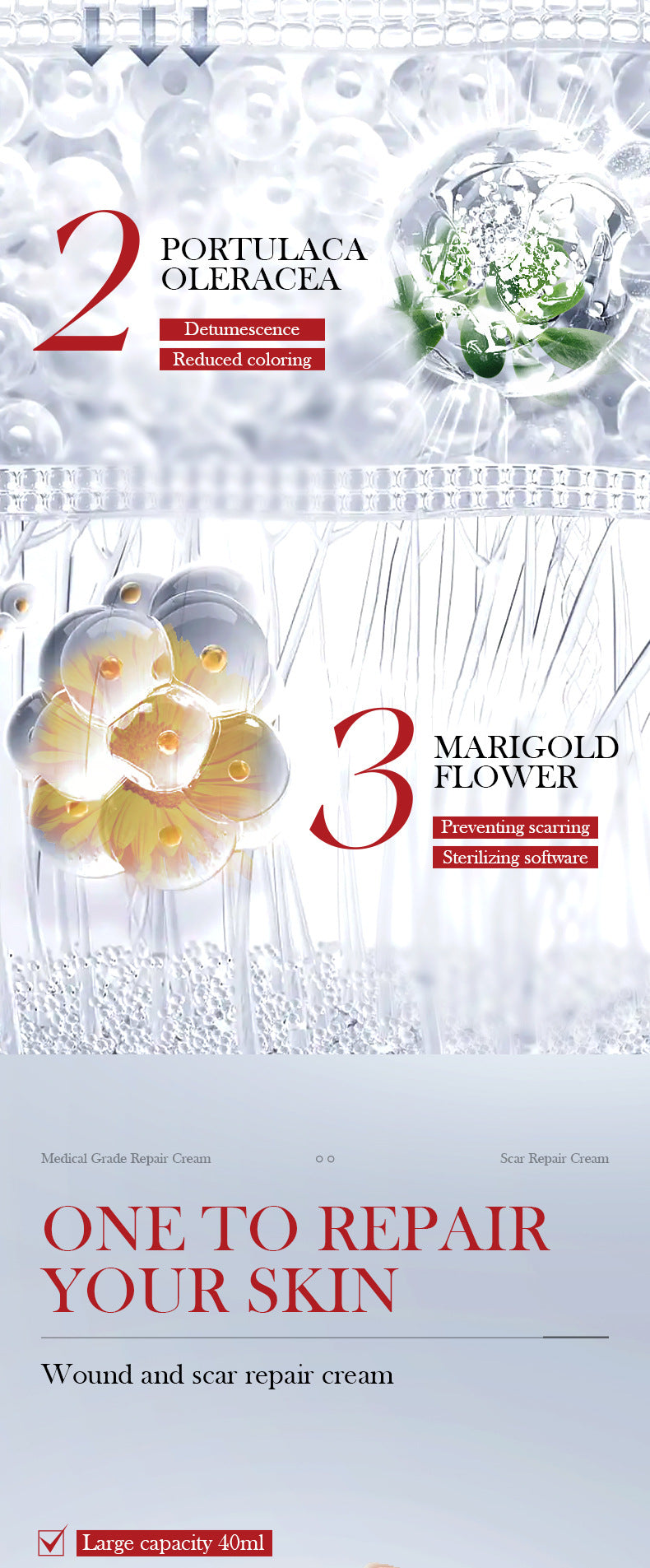 Full English Scar Serum SADOER Hydrating, moisturizing, rejuvenating, nourishing face cream  foreign trade wholesale