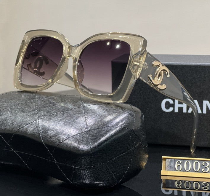 Xiaoxiangjia Large Frame Fashion European and American Trend Sunglasses Unisex Rectangular Retro Style sunglasses