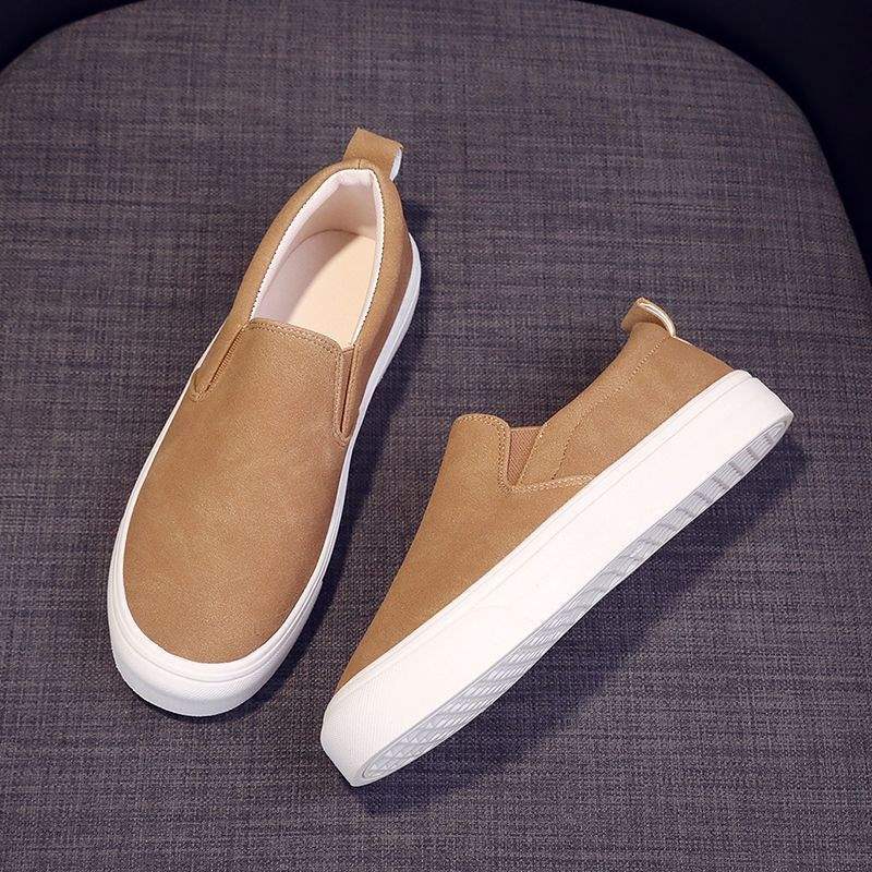 Men's and Women's Lightweight Single Shoes, Women's Spring and Autumn New Soft Sole Non-Slip Slip-On Lazy Shoes, Versatile Loafers