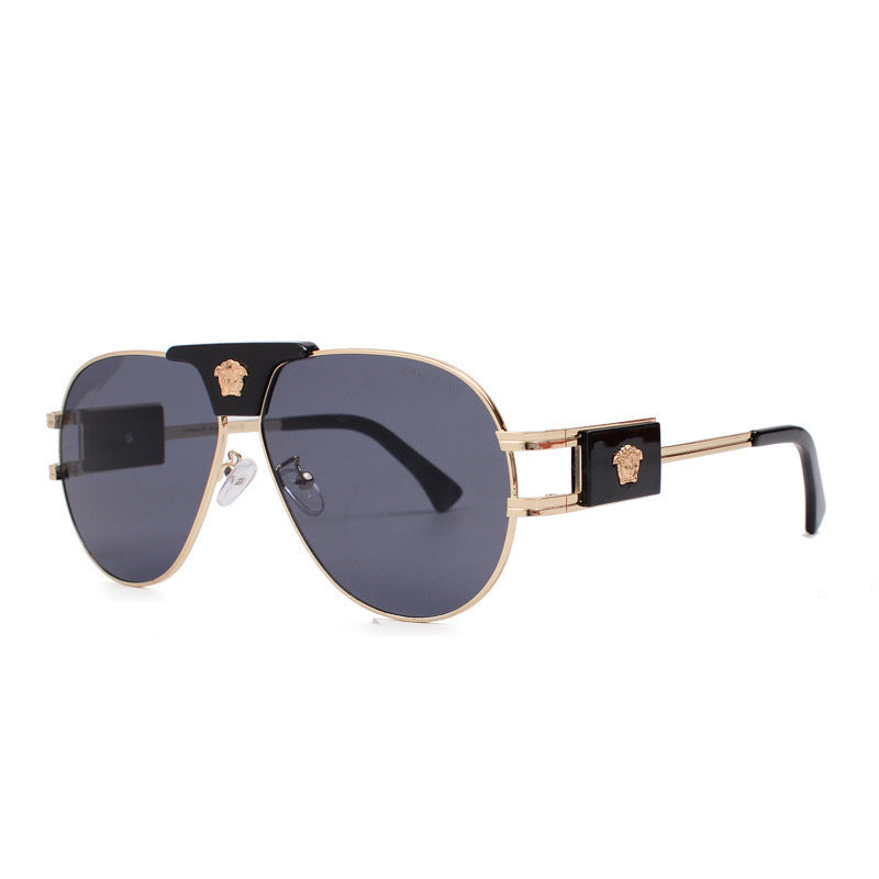 Unisex Toad Sunglasses European and American Style Glasses Beauty Head Sunglasses Internet Celebrity Light Luxury Classic Sunglasses Trendy V88051