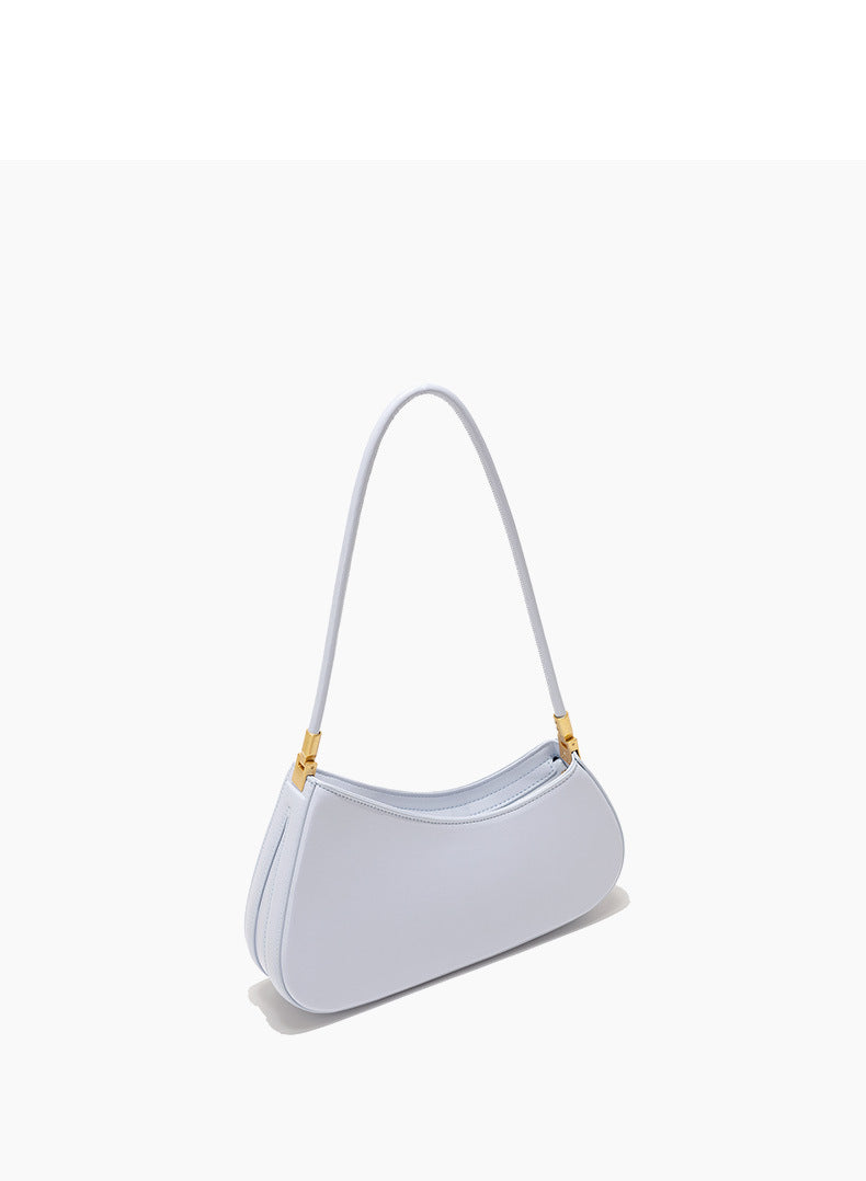 European and American Niche French Retro Underarm Fashion Women's Bag Light Luxury Simple Large Capacity Handbag Women's Single Shoulder Baguette Bag