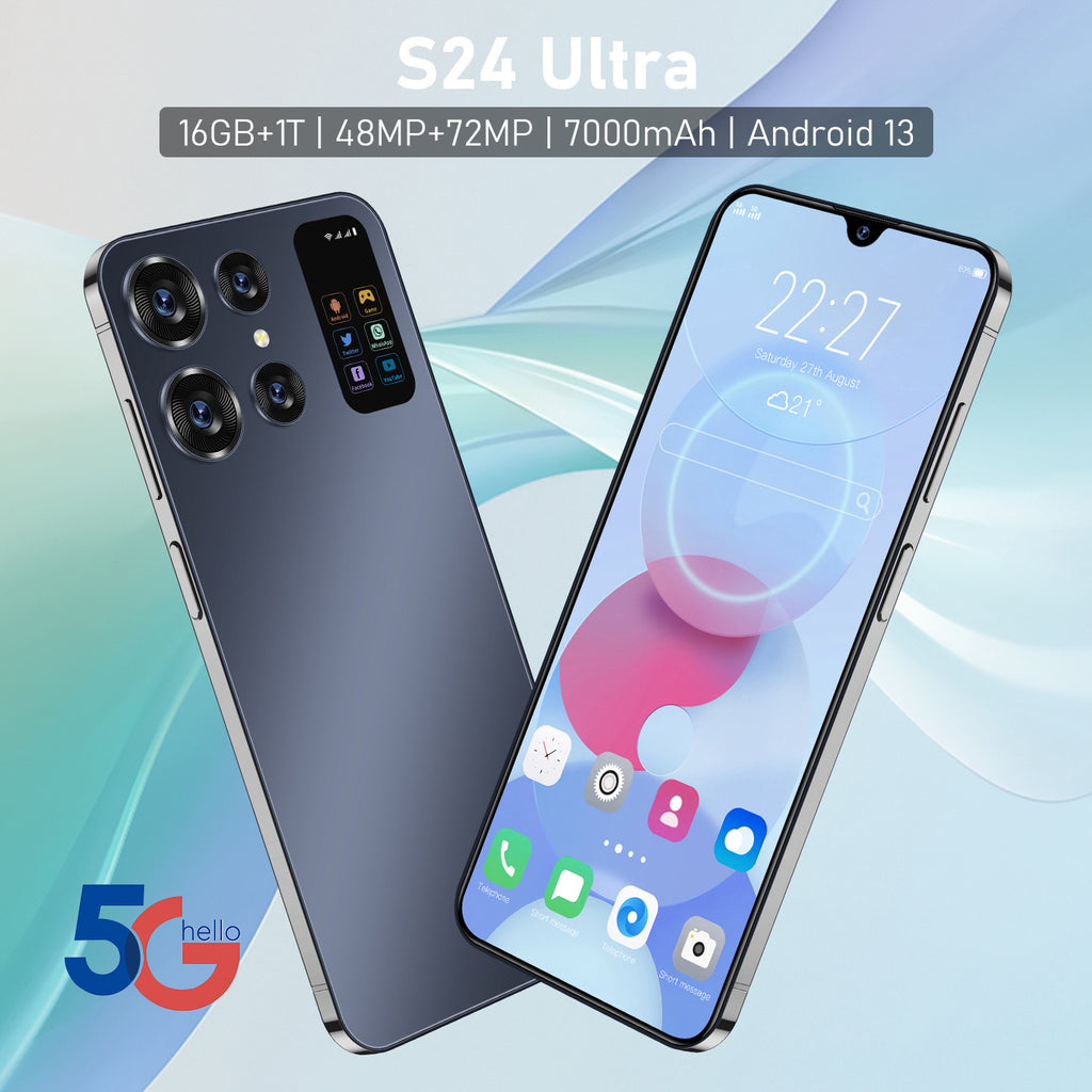 Android Phone S24New Smartphone7.3Inch Large Screen2+16G Android Smart Phone Wholesale