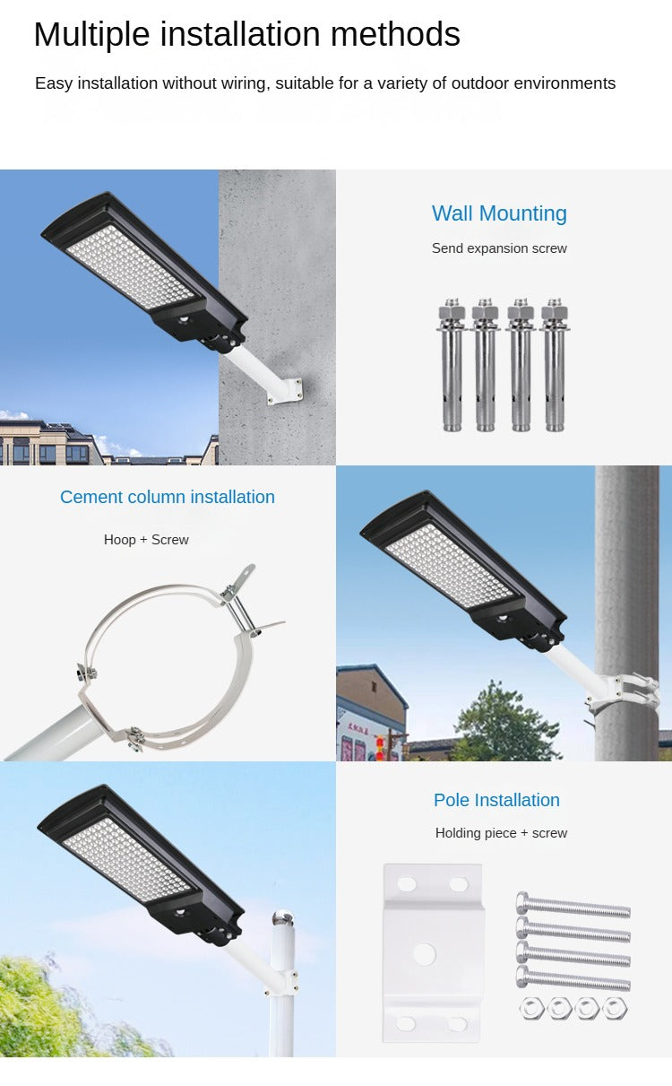 Project Outdoor Aluminum Street Light Garden Integrated Led Solar Street Light
