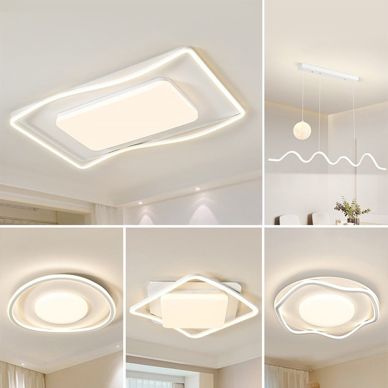 Living Room Ceiling Light Modern Minimalist2025New Year Creative Internet Celebrity Cream Style Master Bedroom Lamp Minimalist Main Lamp