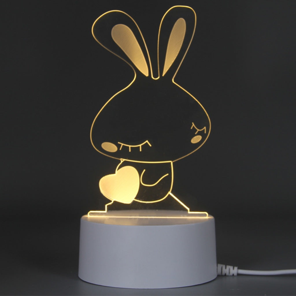 3D Night Light Acrylic Colorful Touch Remote Control Atmosphere Light Wholesale Dropshipping Creative Small Gift Factory