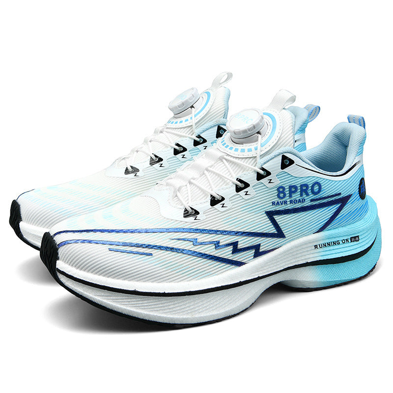 Red Rabbit8pro Button Student Sports Shoes for Men and Women, Carbon Plate Lightweight Shock-Absorbing Running Shoes, Candy Colors