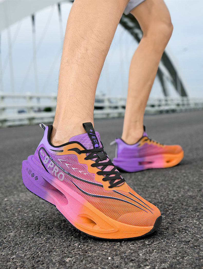 Summer Red Rabbit9PRO New Popcorn Carbon Plate Hollow Running Shoes Breathable Jacquard Comfortable Casual Sports Shoes