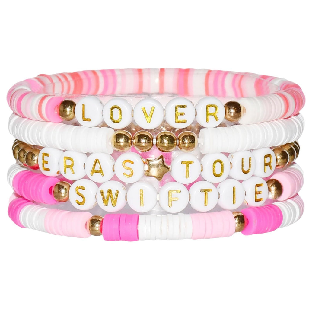 Taylor Music Jewelry Bracelet for Women Versatile High-End Bohemian Accessories SWIFTIE Alphabet Soft Clay Bracelet