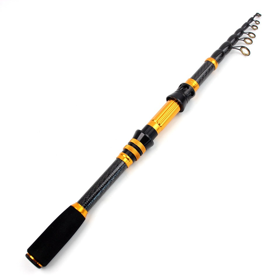 Manufacturer Wholesale New Short Section Sea Rod Carbon Fiber Telescopic Universal Fishing Rod Portable Lure Rod European and American Fishing Gear