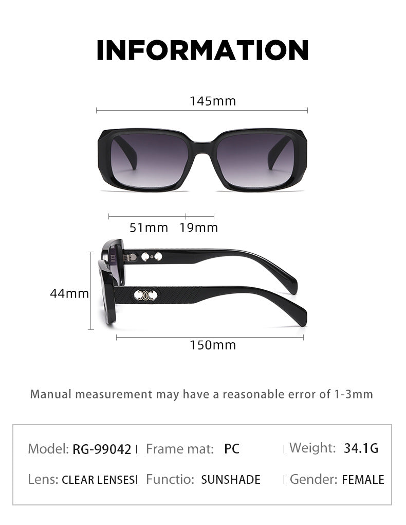 2025New European and American Fashion Small Frame Sunglasses for Women Trendy Outdoor Sun Protection Sunglasses for Women sunglasses