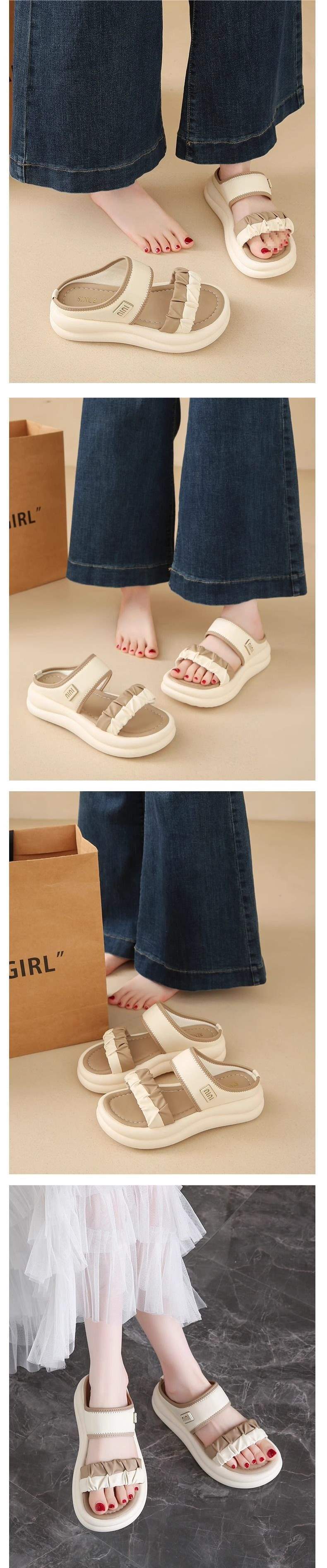 Women's French-style Sandals to Match Dress2025New Summer Versatile Open-Toe Sandals for Outdoor Wear