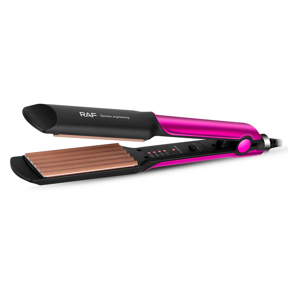 RAF EU Standard Hair Straightener Negative Ion Hair Straightener Home Use Volumizing Hair Root Straightening Iron Hair Styling Curling Iron