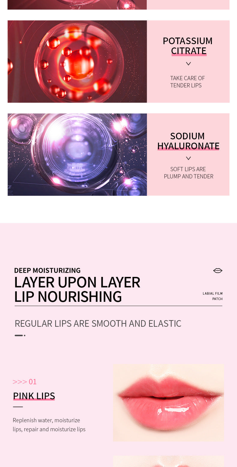 Cross-border Boxed Lip Mask8gx20slice Fruit Strawberry Moisturizing Care Moisturizing Lip Mask Foreign Trade Manufacturer Wholesale