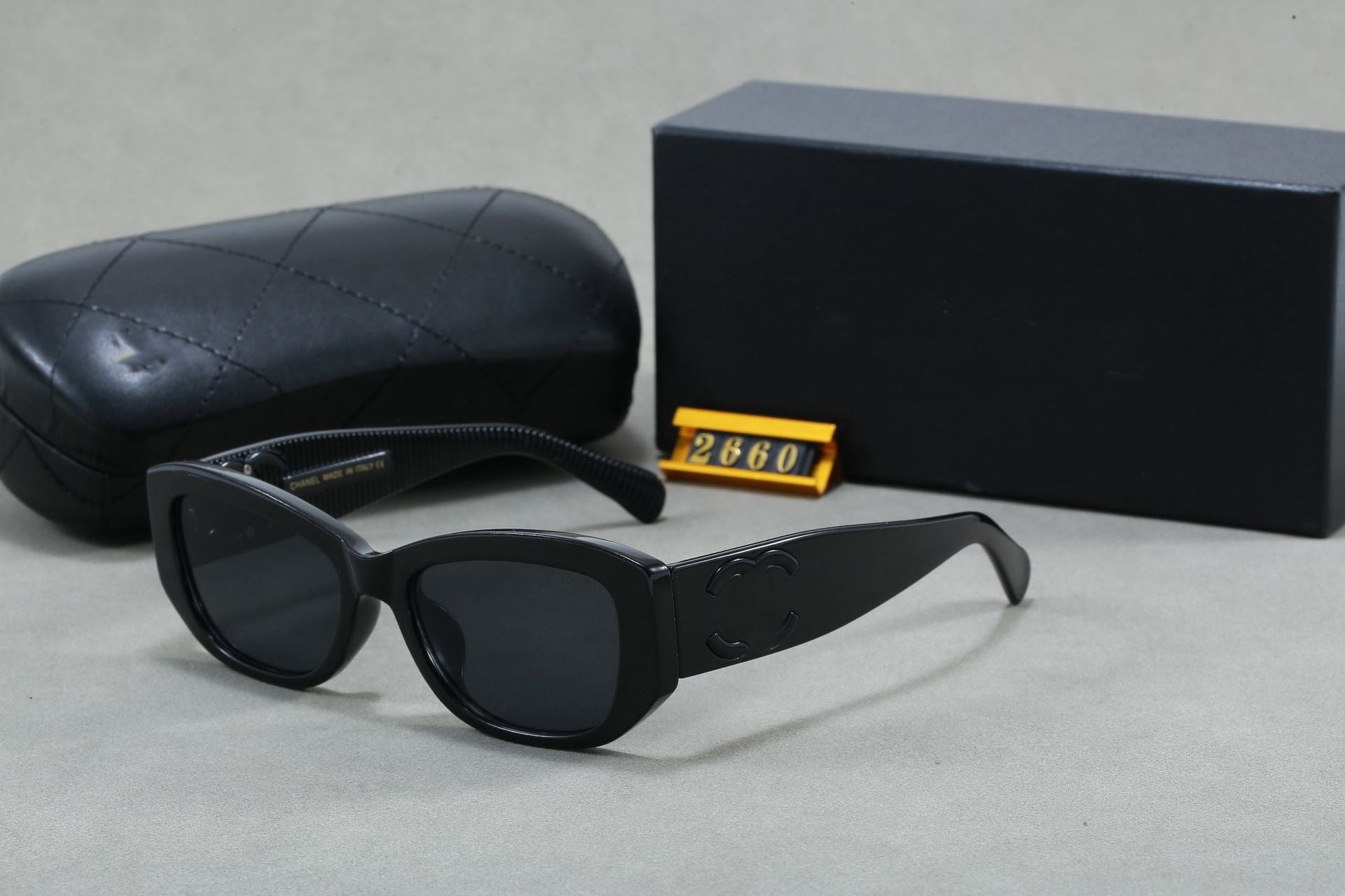 Classic style logo Double C Sunglasses for Women, Internet Celebrity, Xiaohongshu Hot Item, Sunglasses for Men, Acetate, Live Streaming Hot Item2660