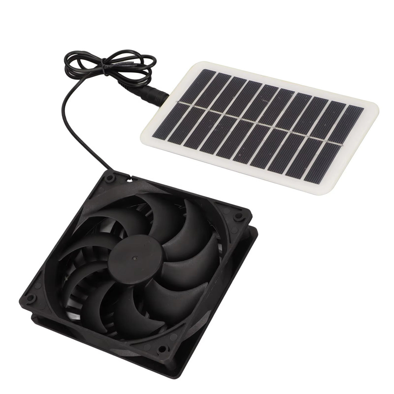 Direct Sales Solar Panel Exhaust Fan Portable Energy-Saving Solar Exhaust Fan Chicken House Deodorization Exhaust Ventilation
