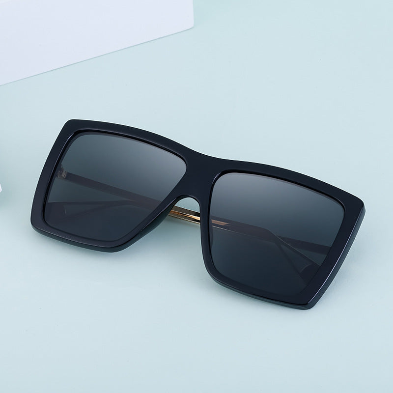 Vanishing Her Chen Mai Same Style Sunglasses for Women Trendy One-Piece Large Frame Polarized Driving Sunglasses for Women Sun Protection Glasses Wholesale