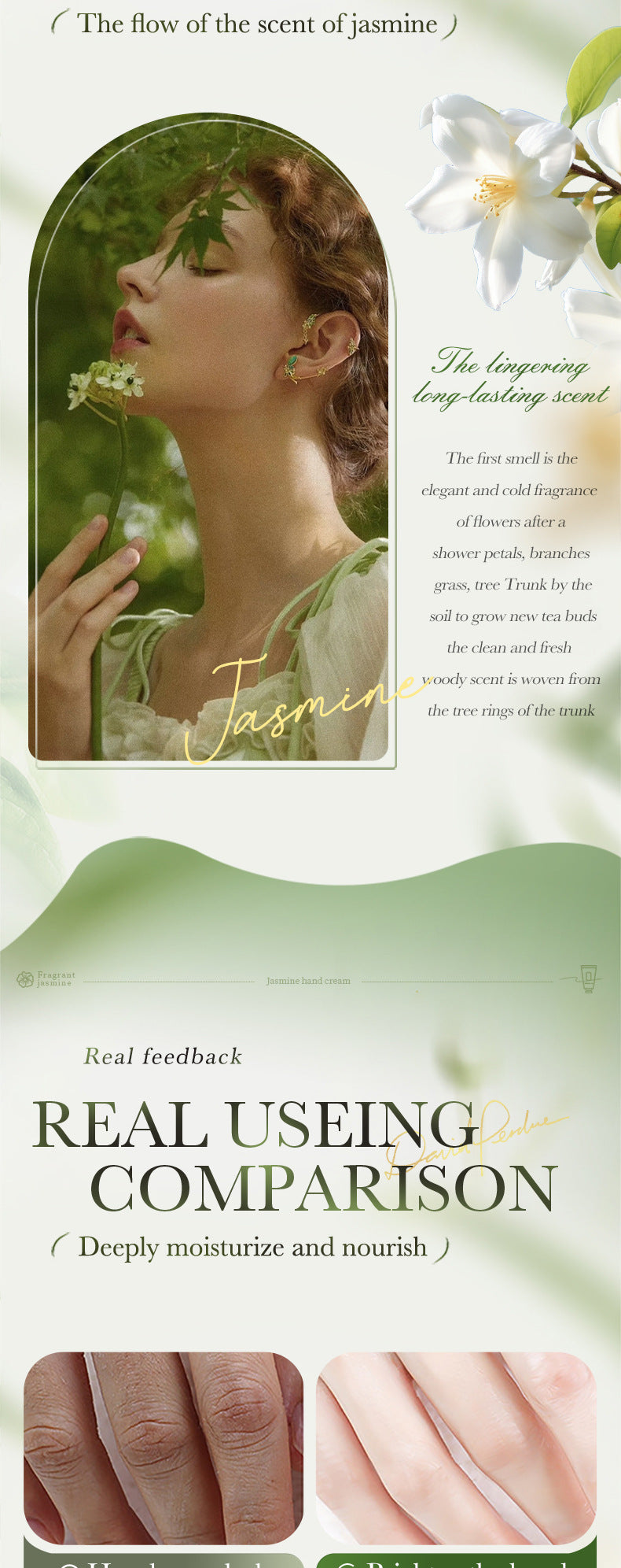 BIOAOUA 秋冬樱花保湿护手霜 跨境外贸批发