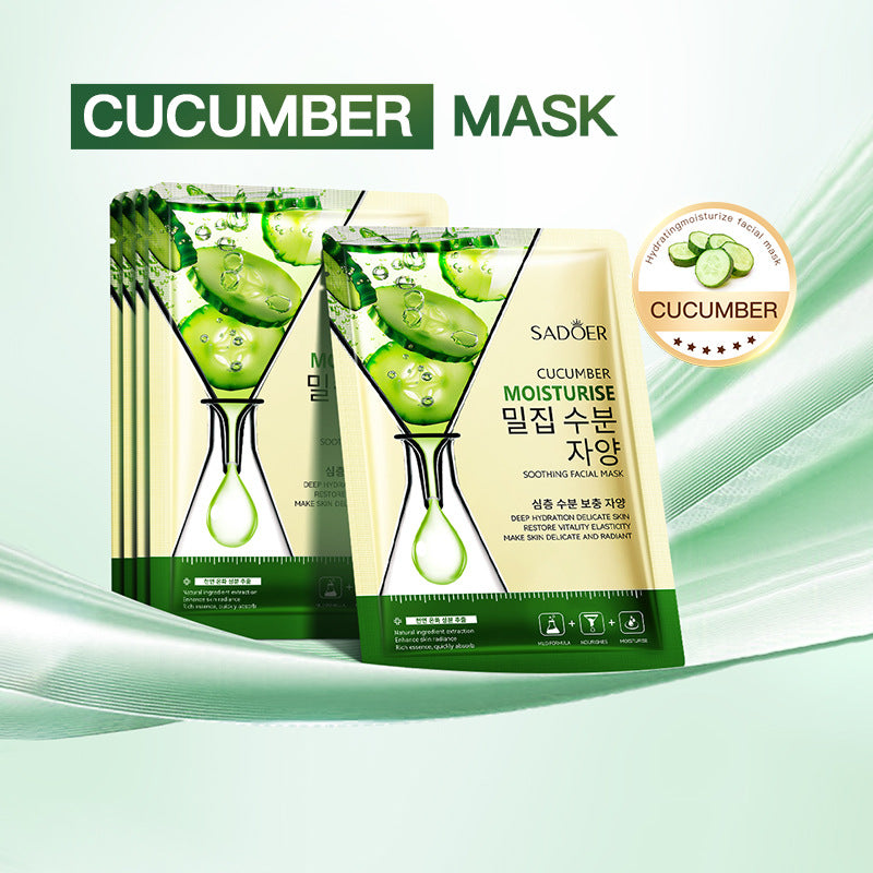 Full English Cucumber Skin Rejuvenation Mask SADOER Hydrating and Moisturizing Plant and Fruit Face Mask  Wholesale