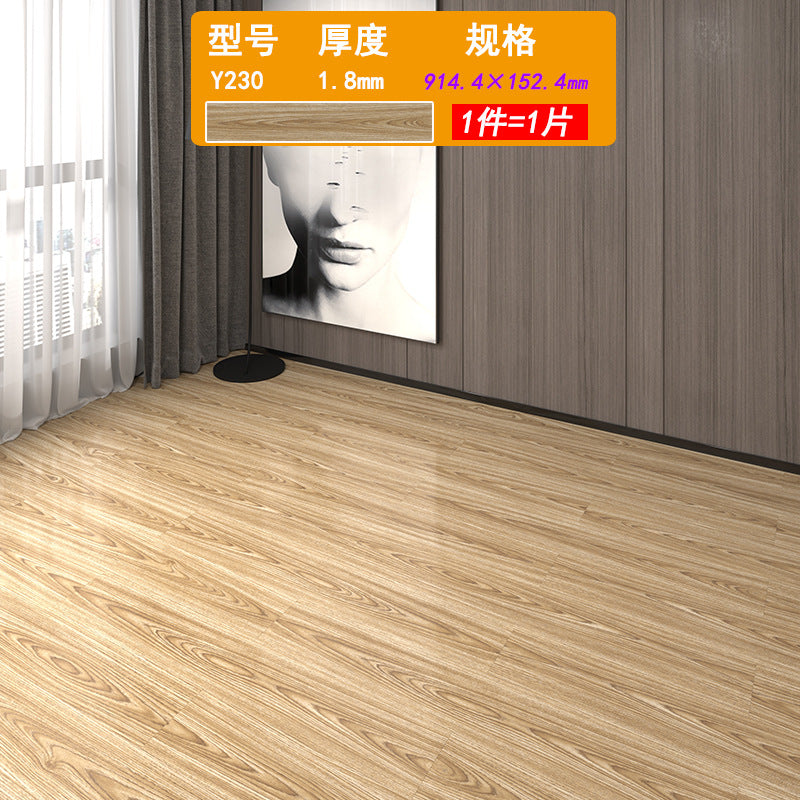 PVC Plastic Floor Stickers Self-Adhesive Wood Grain Cement Floor Stickers Special for Bedroom Waterproof Non-Slip Floor Renovation Chinese Style