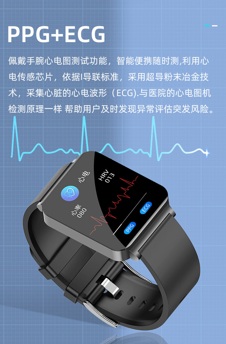 KS03Smart Watch Non-invasive Blood Glucose ECG ECG blood pressure blood oxygen temperature monitoring smartwatch manufacturer
