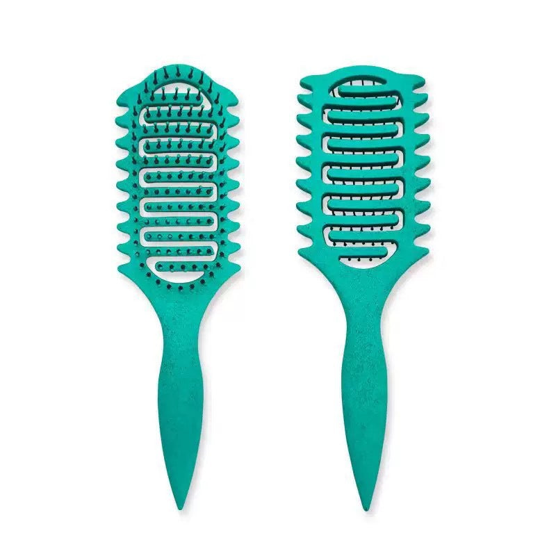 Bounce Curl Defining Styling Comb Smooth Hair Hollow Tail Three-Prong Scalp Cleaning Comb Sea King Curl Hair Styling Comb