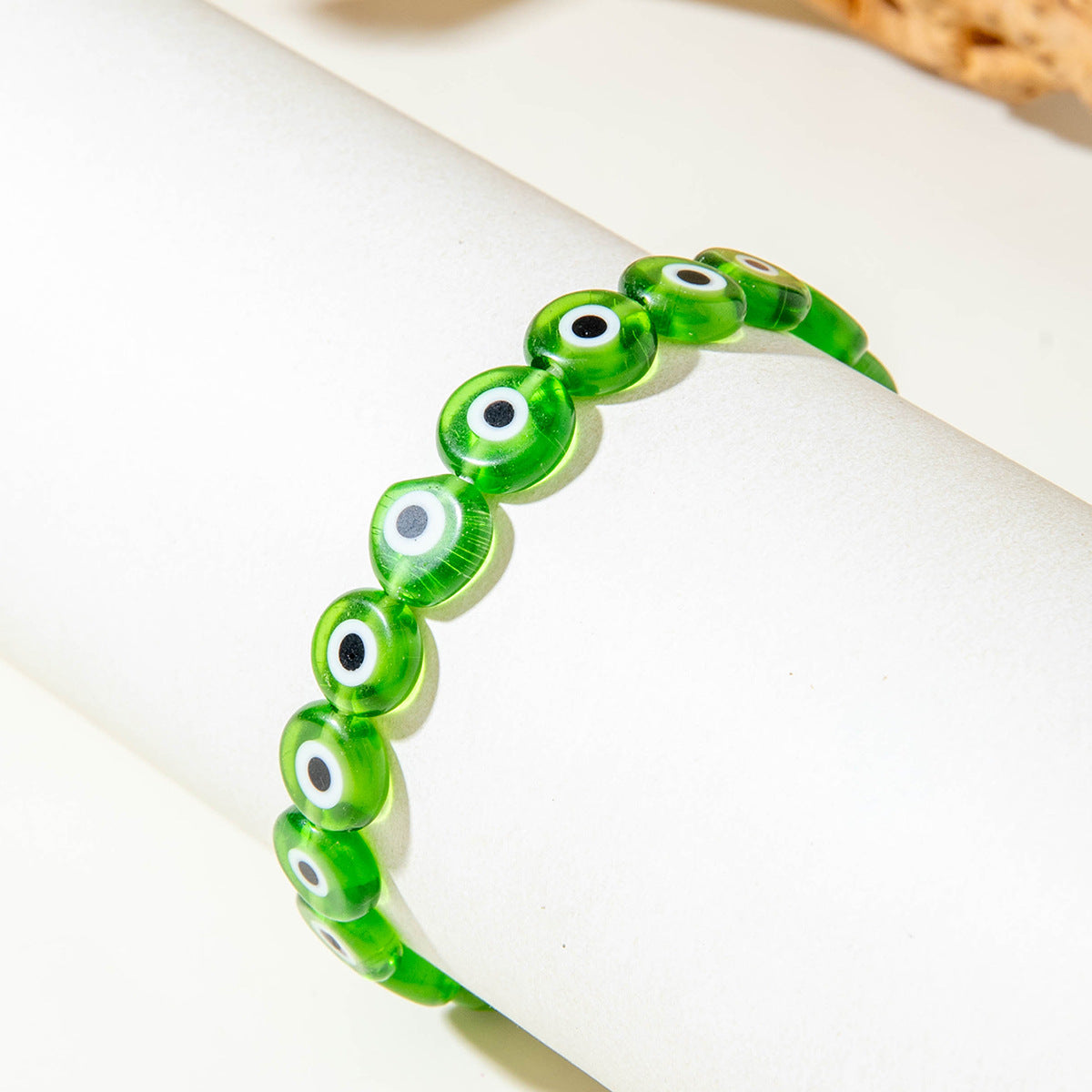 European and American Ornament Bohemian Devil's Eye Beaded Bracelet  Fashionable and Unique Eye Elastic Bracelet Wholesale