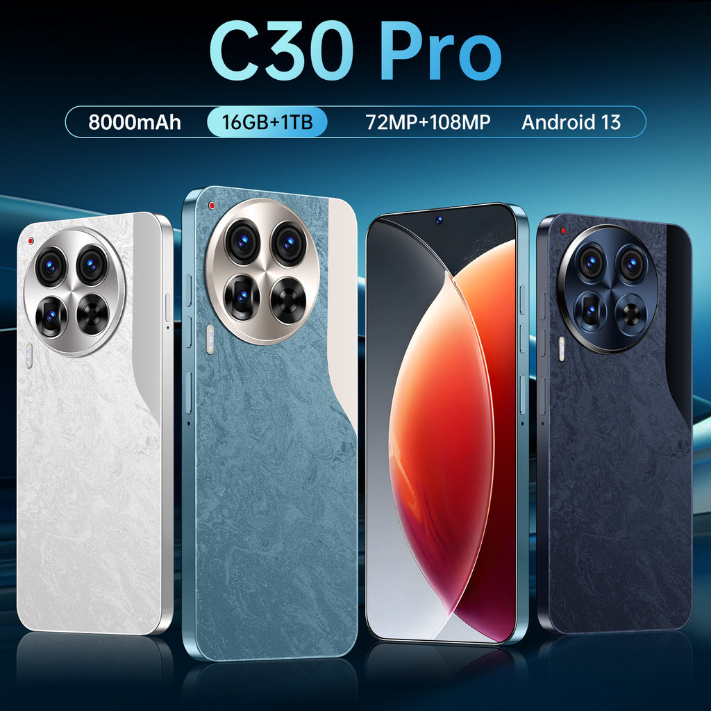 2024New C30 Pro Smartphone with Ultra-Wide Screen16+1T Global Version Direct Source Sales(Popular)