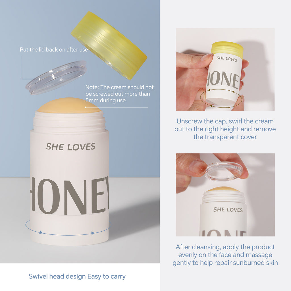 Exclusive Supply sheloves Honey Soothing Essence Stick After-sun soothing redness hydrating moisturizing face cream