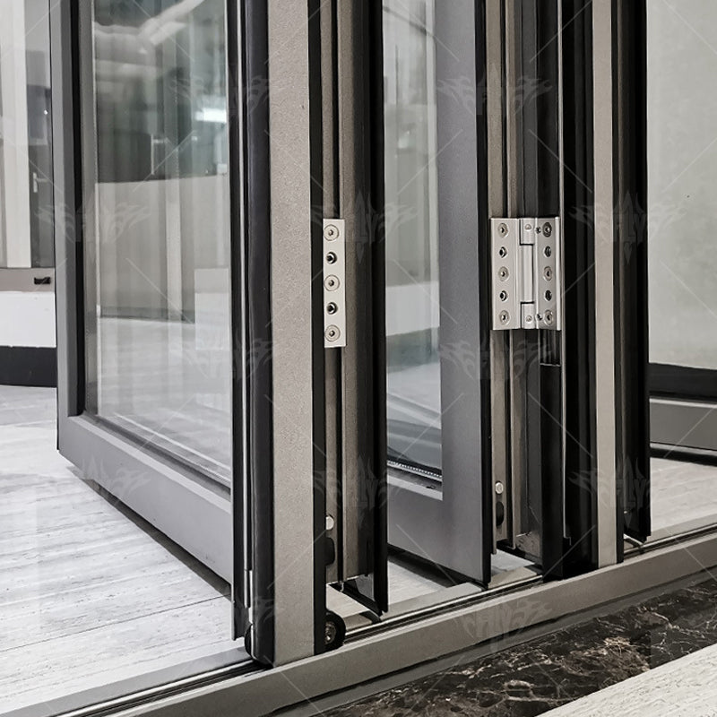 Bulk Bifold Doors Aluminium Folding Patio Glass Sliding Folding Patio Doors French Exterior Entry Door