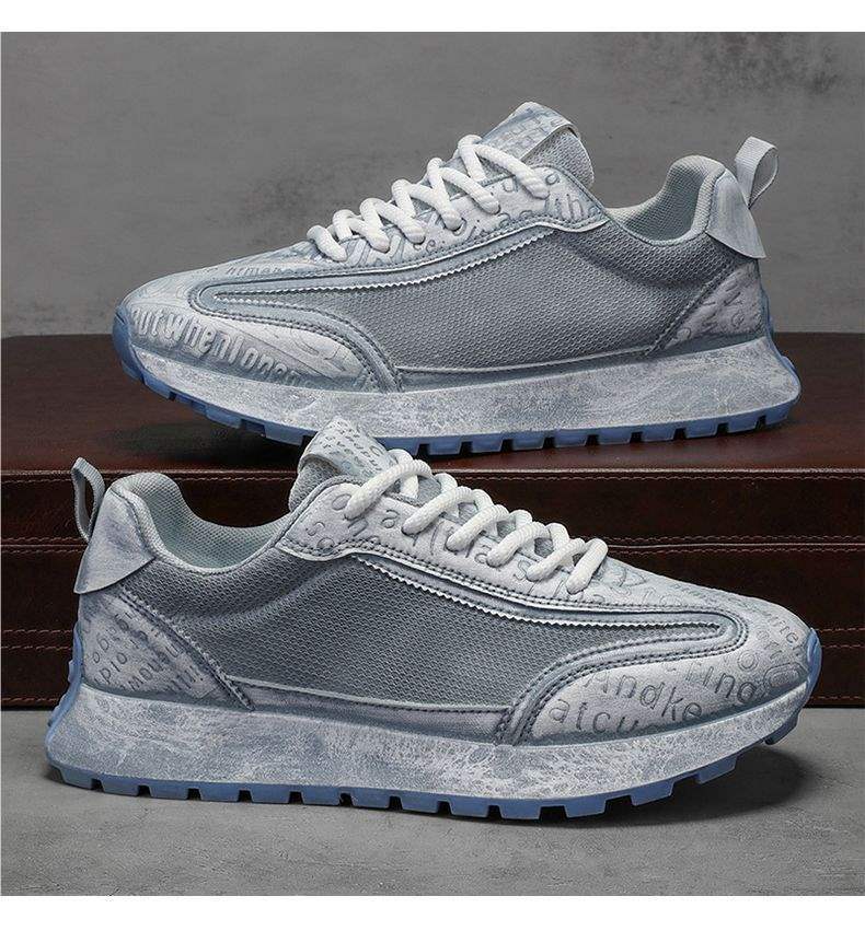 Men's Shoes Summer New Breathable Mesh Versatile Dad Casual Sneakers Height-Increasing Thick-Soled Vintage Dirty Shoes CH0003