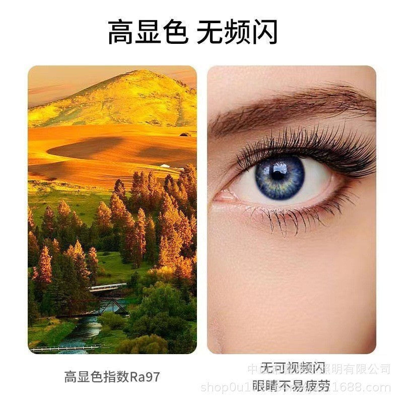 Full Spectrum Bedroom Light360Adjustable Head Shaking Silent Simple Modern Fan Light Cozy Study Master Bedroom Ceiling Light