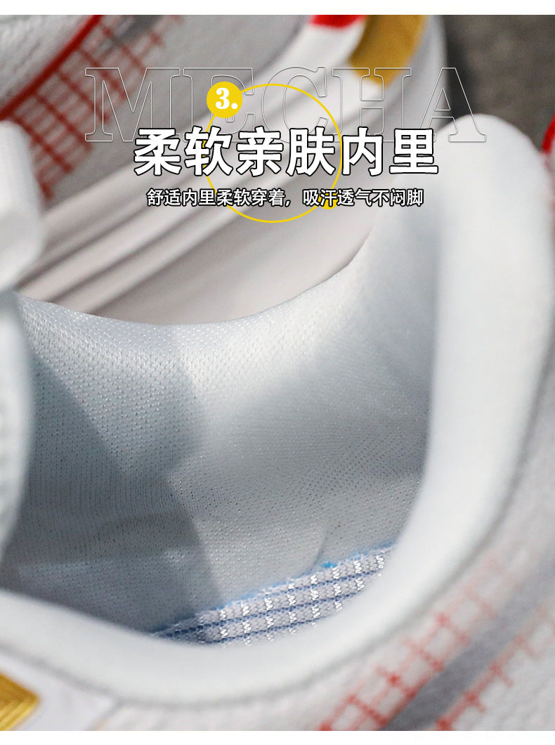 Red Rabbit7Boys' Lightweight Non-Slip Sports Shoes New Spring and Autumn Children's Casual Running Shoes Mesh Breathable Girls' Shoes