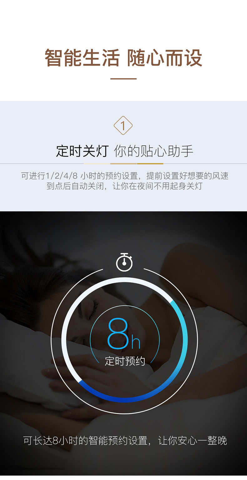 Living Room Ceiling Fan with Strong Wind Power Invisible Household Ceiling Fan Light for Bedroom and Dining Room, Integrated Fan Light with Light, Electric Fan Ceiling Light