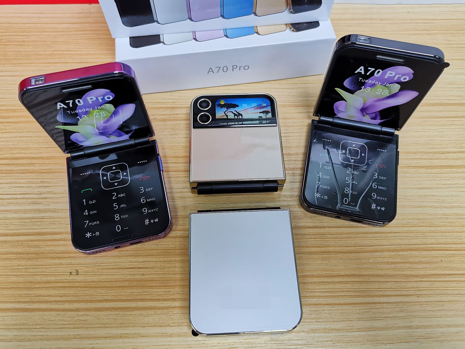 A7pro Flip Phone Mini Feature Phone Foldable Phone with Buttons2G Foreign Language Multi-Language