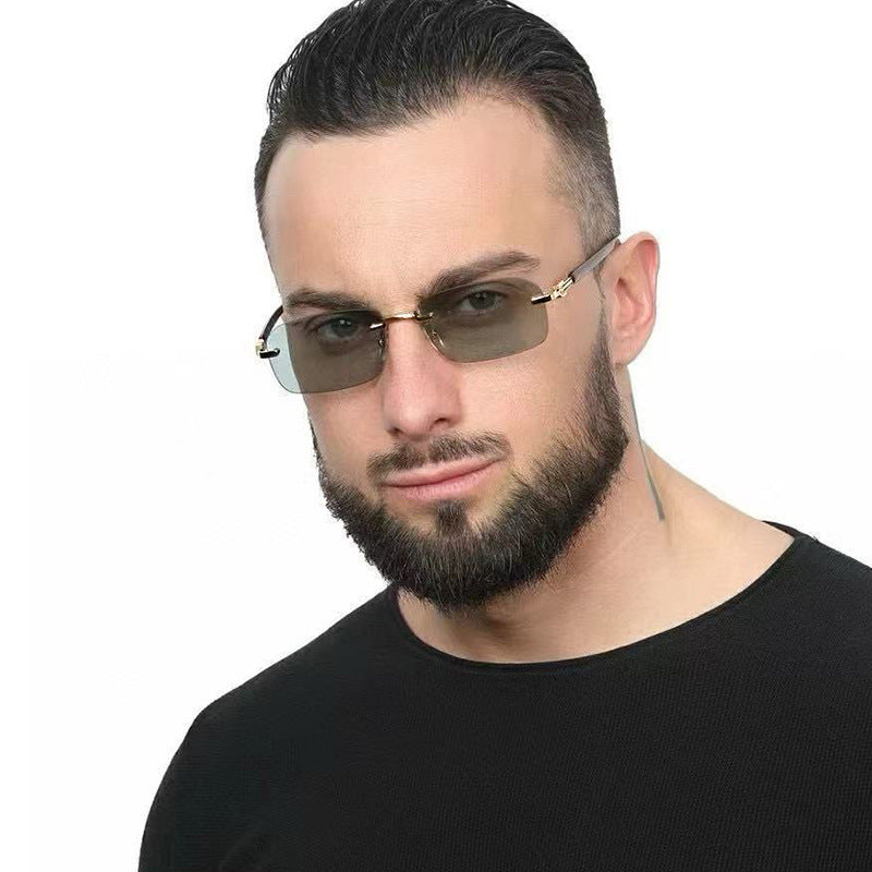 European and American new style square frame sunglasses for women INS Windproof Sunglasses for Men Driving Glasses sunglasses