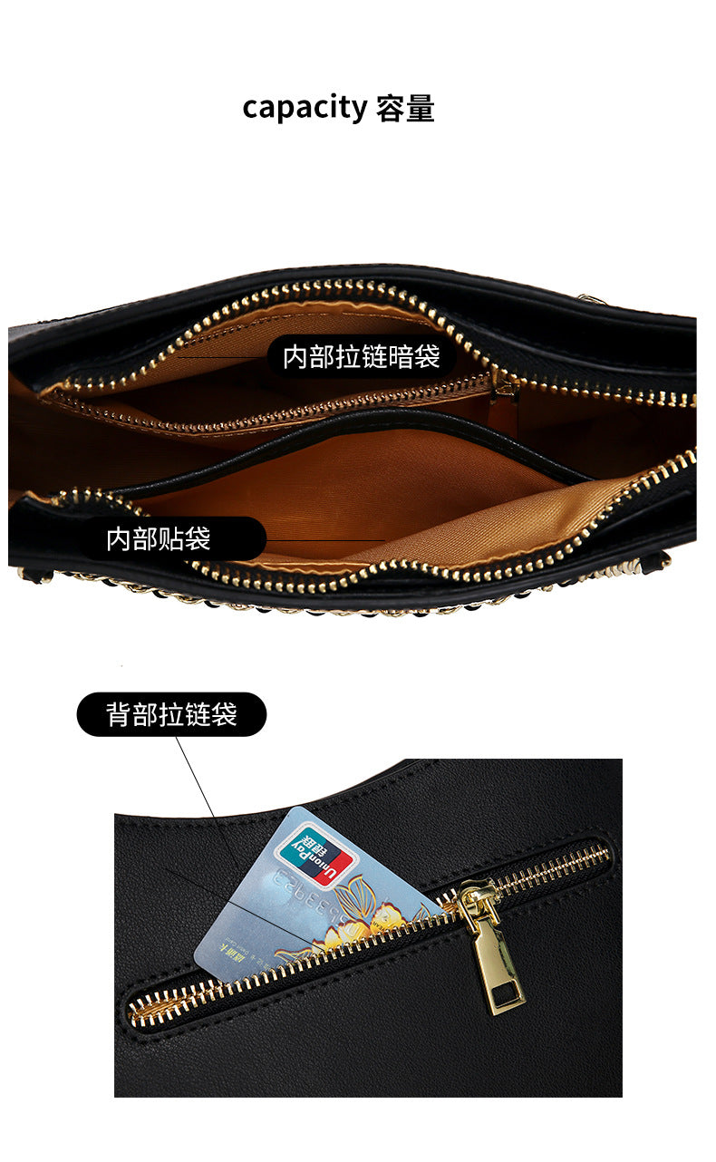 Women's Bag2021Autumn New Underarm Saddle Bag Korean Style Trendy Fashionable Unique Stylish Single Shoulder Women's Bag