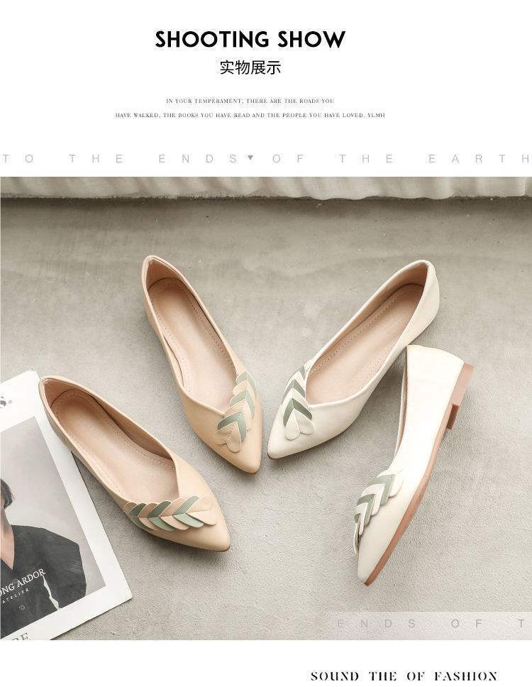 Women's Flat Shoes2025New Spring Pointed Toe All-Season Shoes Versatile Loafers Soft Sole Large Size Comfortable Women's Shoes