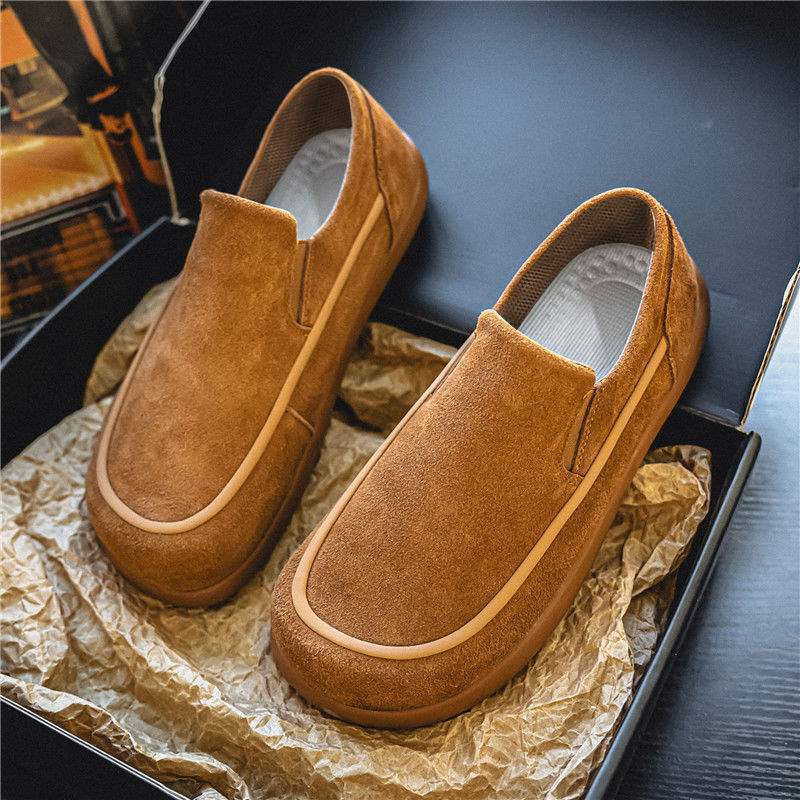 Birkenstock Shoes Men's Spring Anti-Slip Wear-Resistant Retro Sports Casual Shoes Men's Lazy Slip-On Large Size Loafers