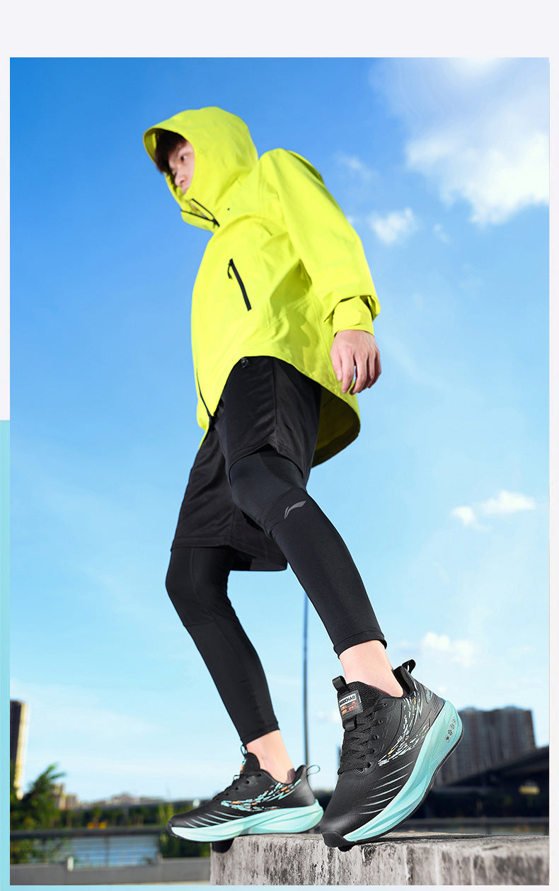 Youth Ultra-Light Soft Sole Running Shoes Leather Waterproof Comfortable Casual Fashion Men's Shoes Non-Slip Wear-Resistant Sports Shoes