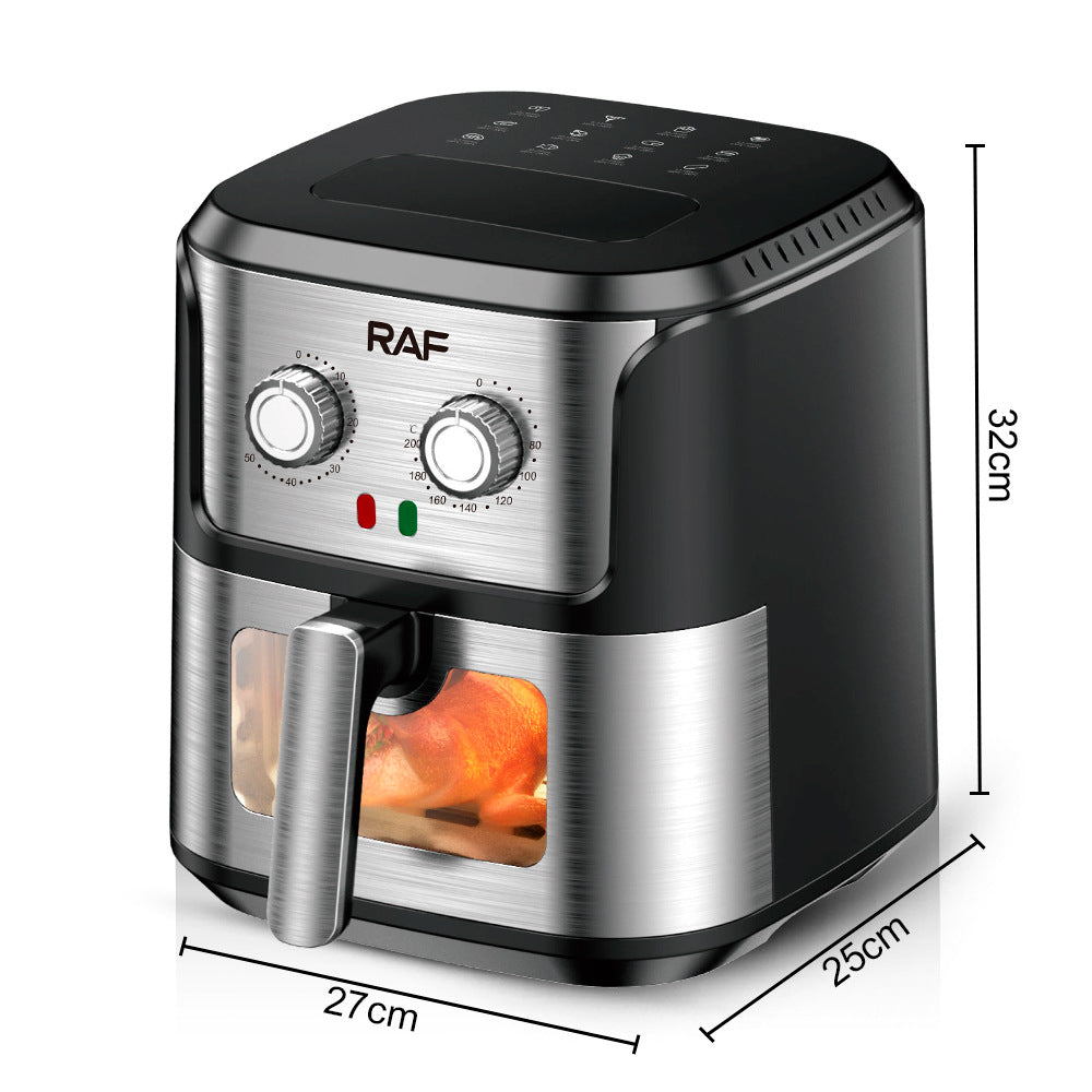 RAF European Standard Household Oil-Free Air Fryer Multifunctional Smart Oven French Fries Electric Fryer6.8L