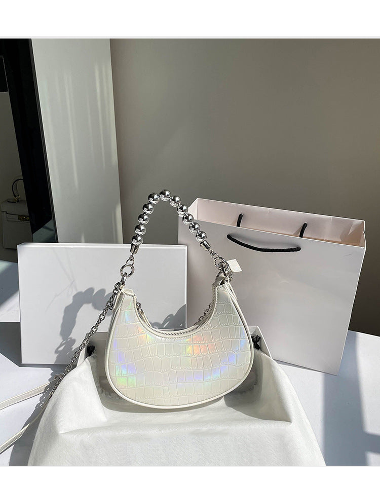 Spring ins Niche New Style Underarm Bag Versatile New Single Shoulder Crossbody Bag for Women Light Luxury Stone Pattern Women's Bag